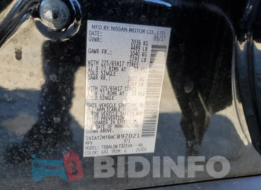5N1AT2MT6HC897021 Photo# 14