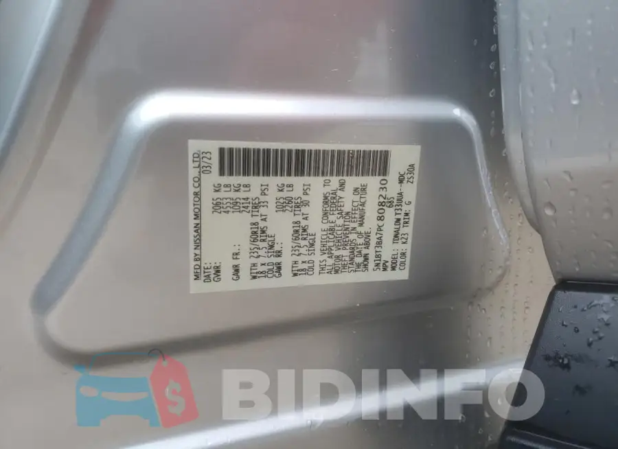5N1BT3BA7PC808230 Photo# 12