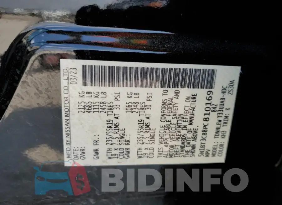 5N1BT3CB8PC810169 Photo# 14