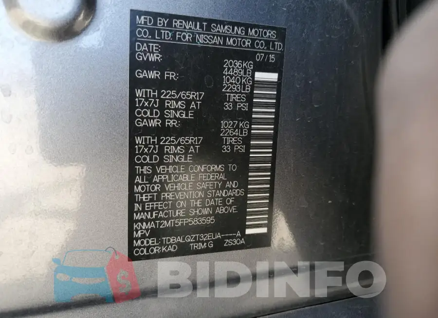 KNMAT2MT5FP583595 Photo# 12
