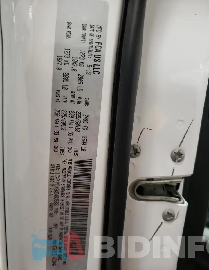 1C4PJMDX9KD463566 Photo# 12