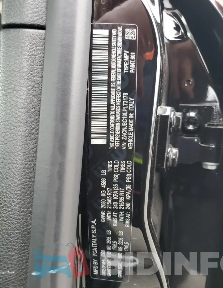 ZACNJBC19LPL73178 Photo# 12