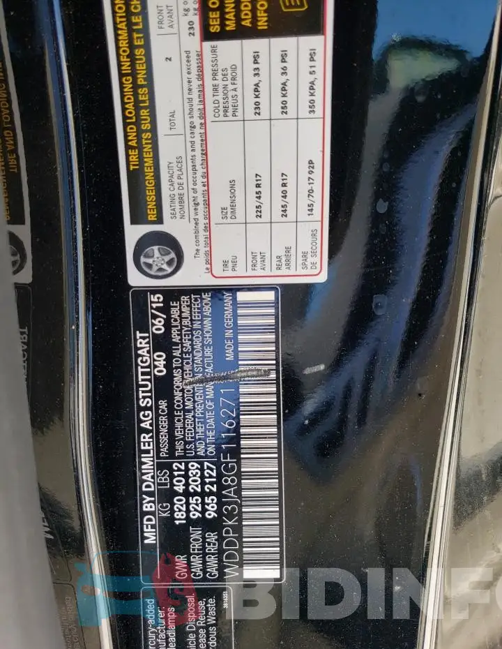 WDDPK3JA8GF116271 Photo# 12
