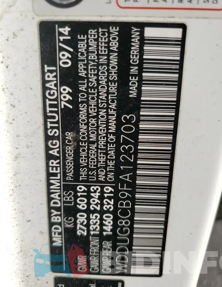 WDDUG8CB9FA123703 Photo# 12