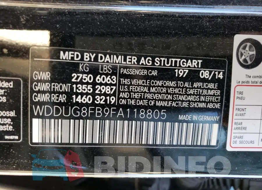 WDDUG8FB9FA118805 Photo# 12