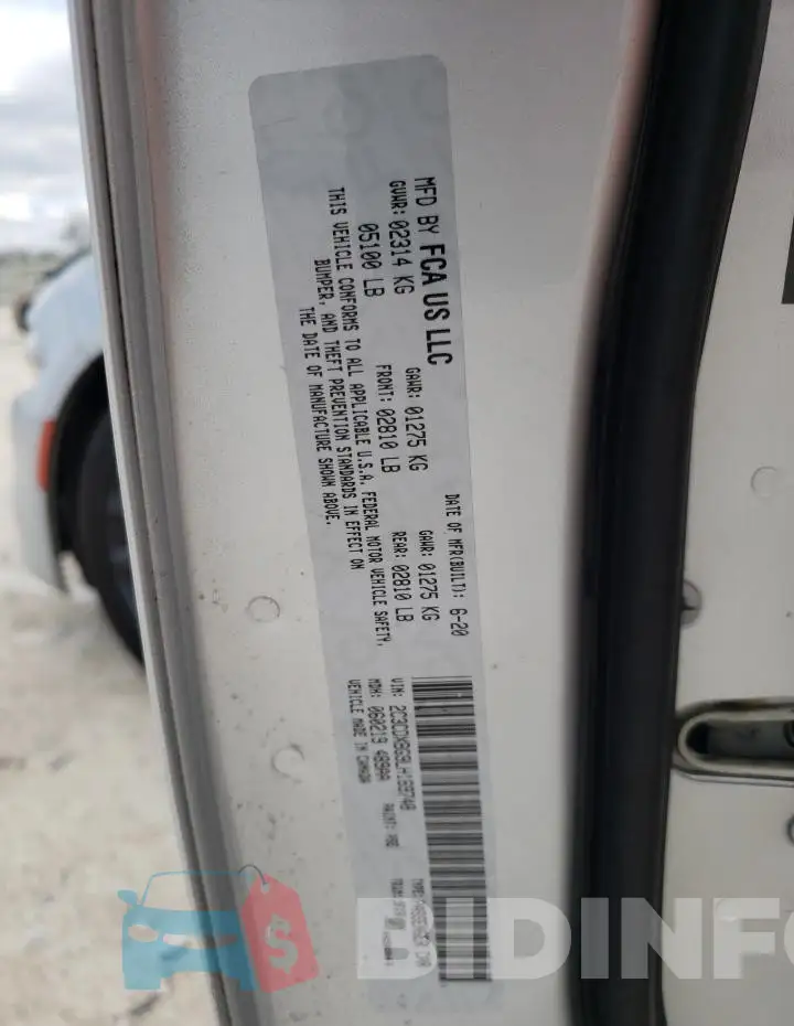 2C3CDXBG9LH169748 Photo# 13
