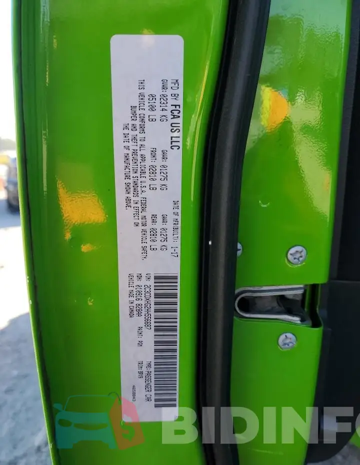 2C3CDXHG2HH556687 Photo# 12