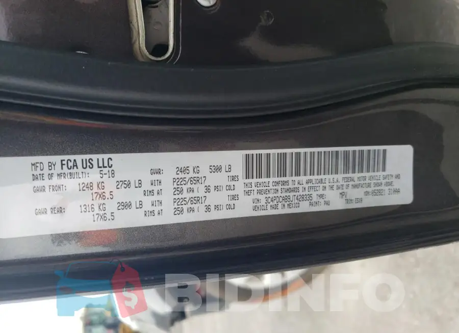 3C4PDCAB9JT428335 Photo# 12