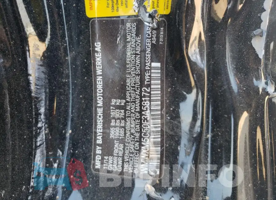 WMWXM5C50F3A58172 Photo# 12
