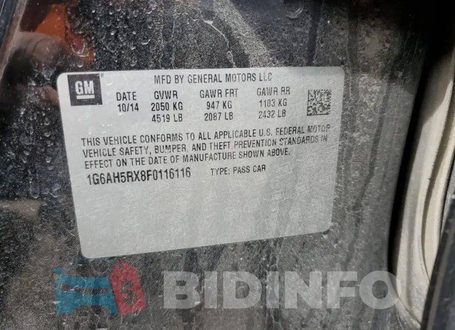 1G6AH5RX8F0116116 Photo# 12