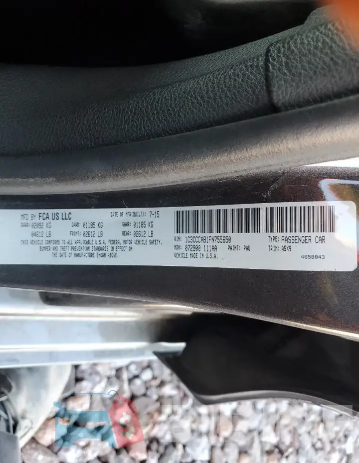 1C3CCCAB1FN755650 Photo# 12