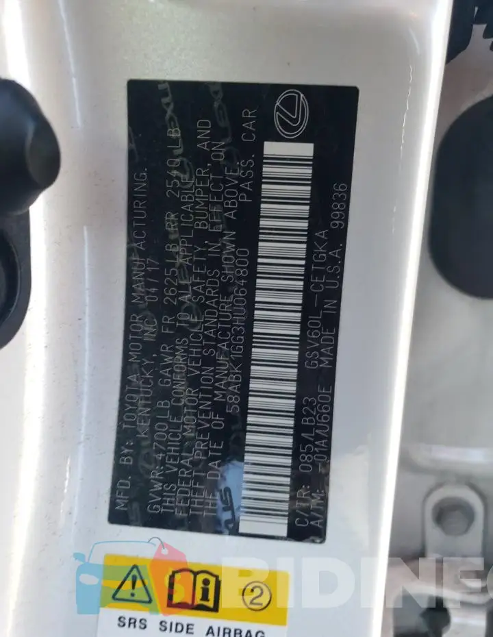 58ABK1GG3HU064800 Photo# 12