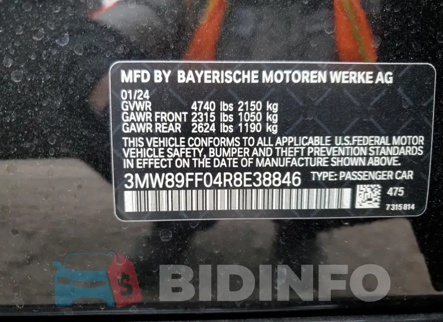 3MW89FF04R8E38846 Photo# 13