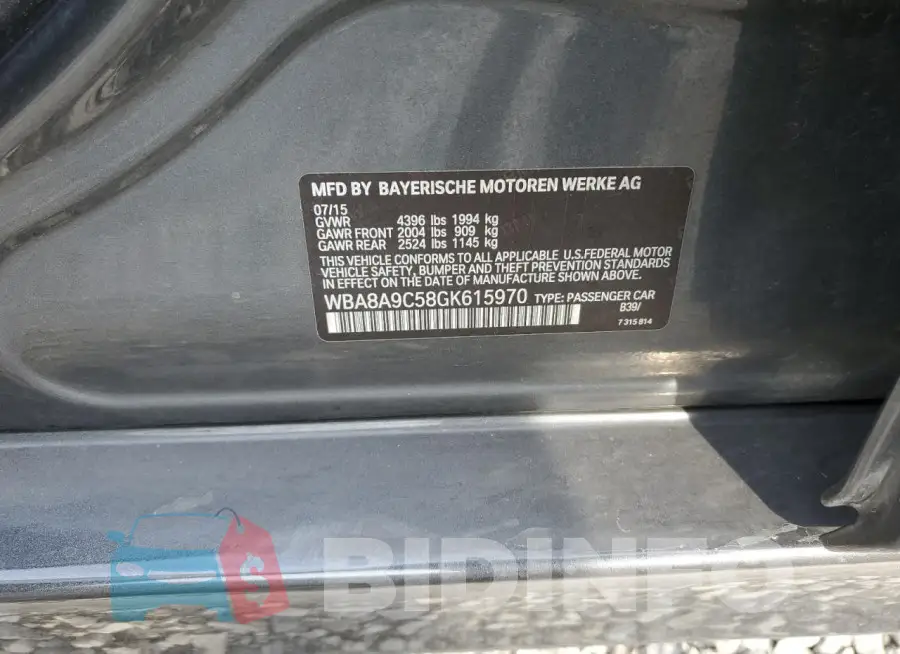 WBA8A9C58GK615970 Photo# 12