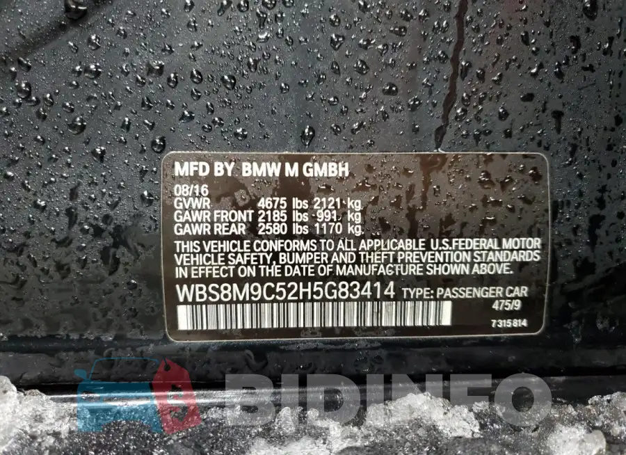 WBS8M9C52H5G83414 Photo# 12