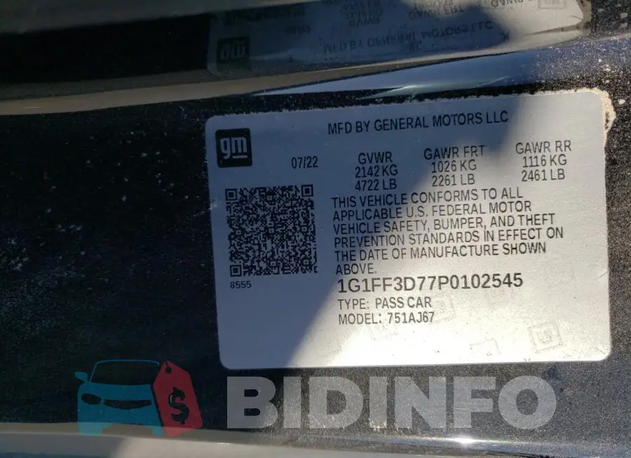 1G1FF3D77P0102545 Photo# 13