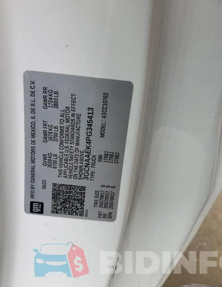 3GCNAAEK4PG345413 Photo# 13