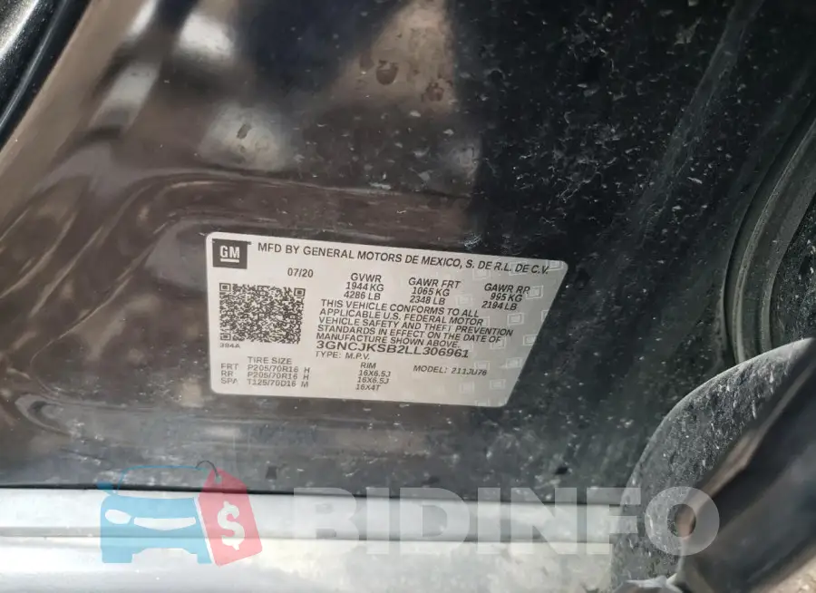3GNCJKSB2LL306961 Photo# 12