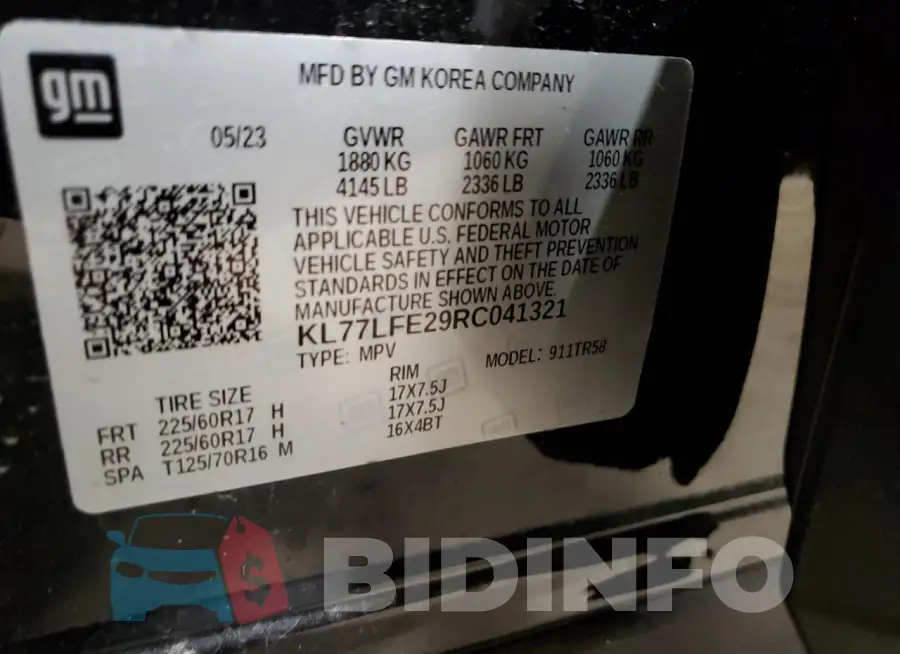 KL77LFE29RC041321 Photo# 12