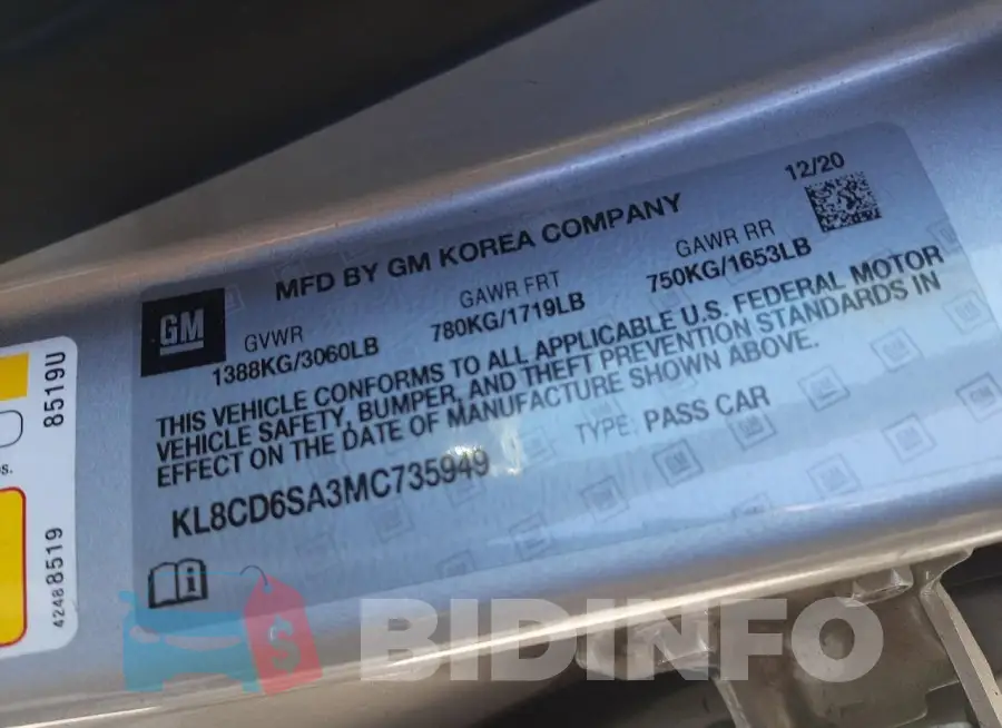 KL8CD6SA3MC735949 Photo# 12