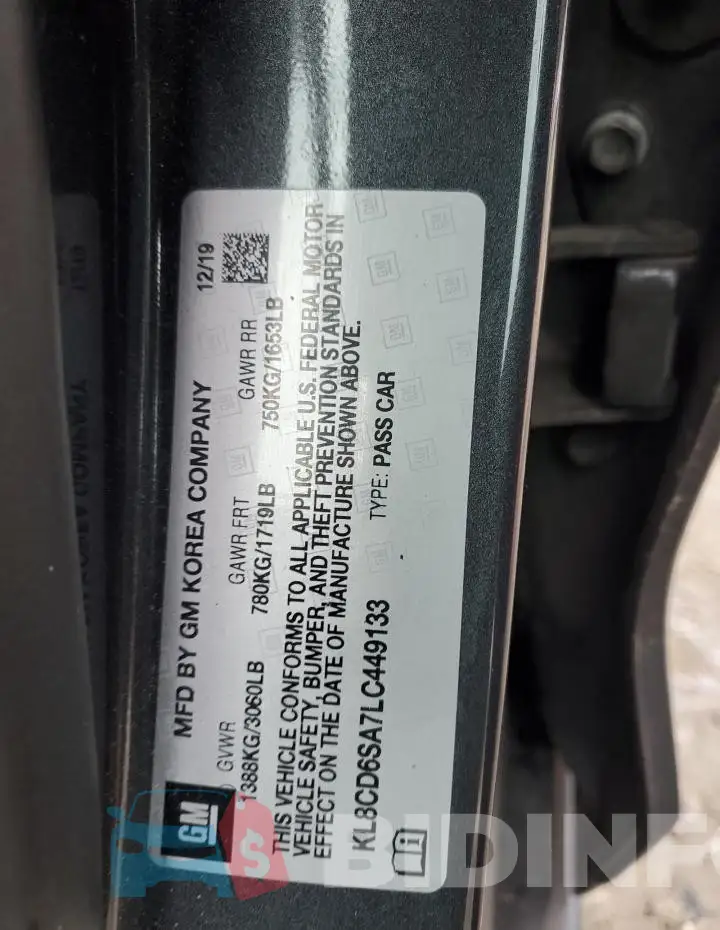 KL8CD6SA7LC449133 Photo# 12