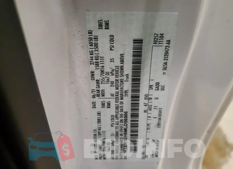 1FTER1EH8MLD56006 Photo# 12