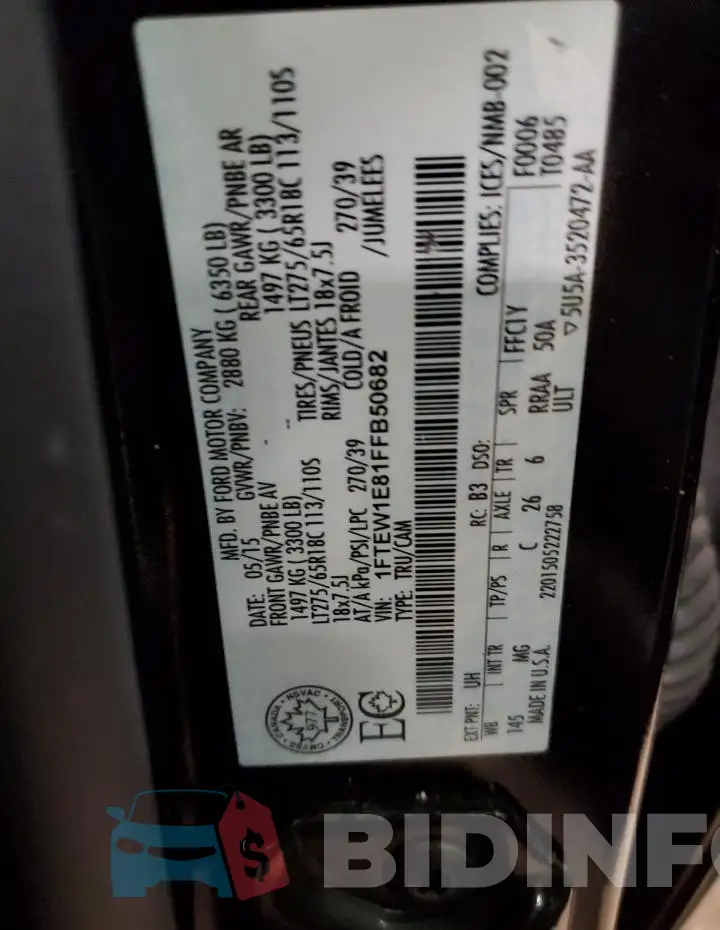 1FTEW1E81FFB50682 Photo# 12