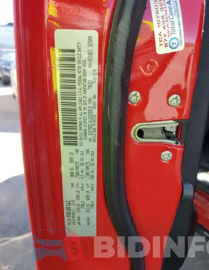 3C6TR5EJXJG223913 Photo# 12