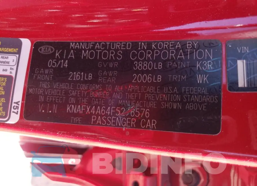 KNAFX4A64F5276576 Photo# 13