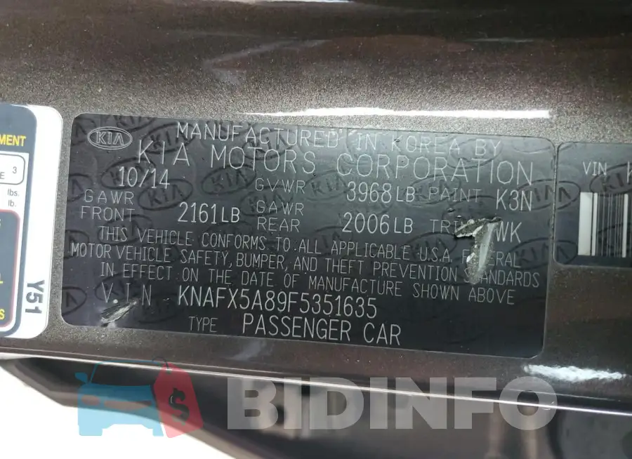 KNAFX5A89F5351635 Photo# 12