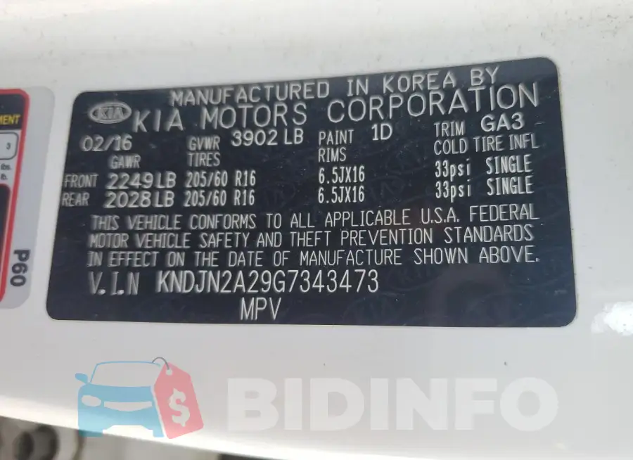 KNDJN2A29G7343473 Photo# 12