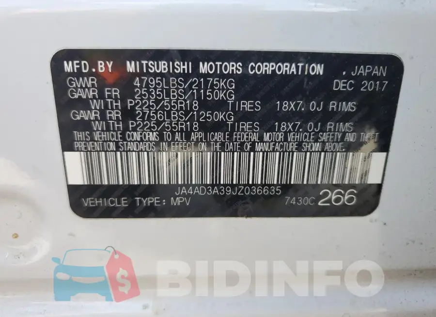 JA4AD3A39JZ036635 Photo# 14