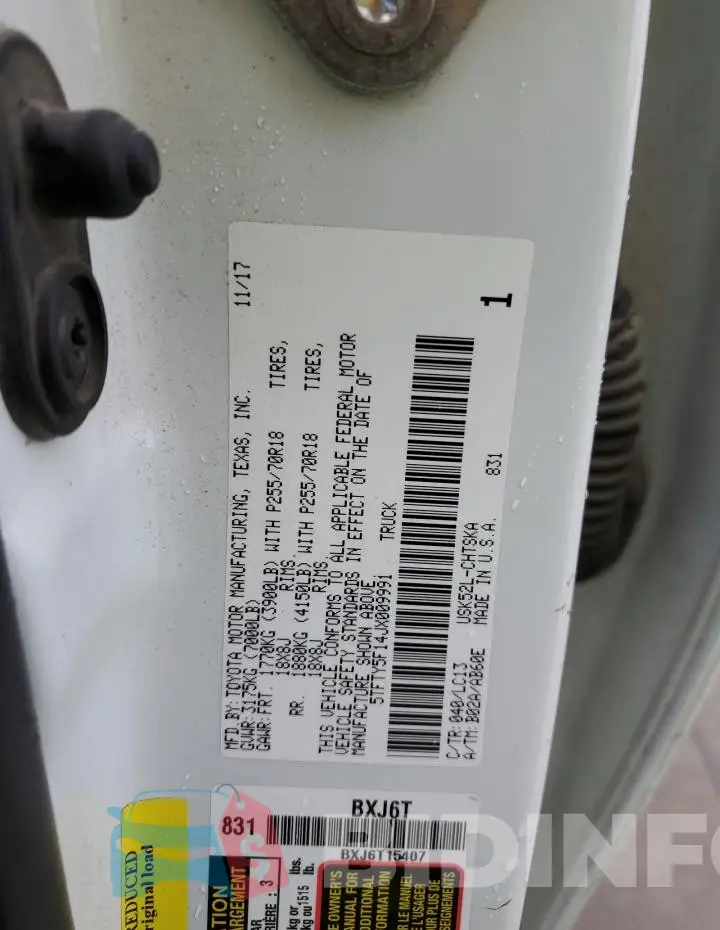 5TFTY5F14JX009991 Photo# 12