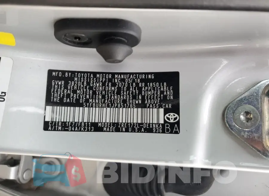 5YFBURHE1JP851765 Photo# 12