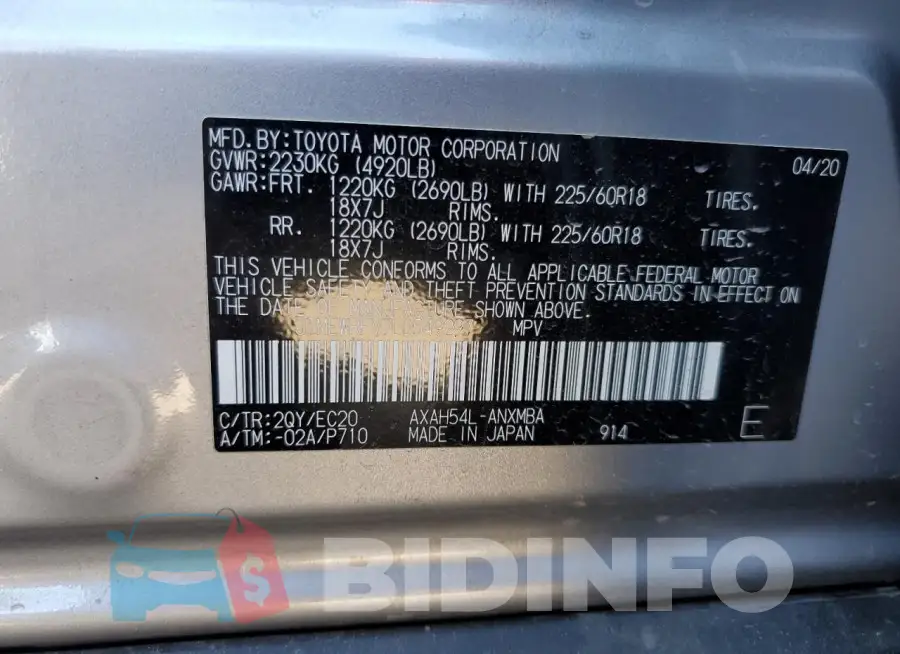 JTMEWRFV7LD549297 Photo# 12