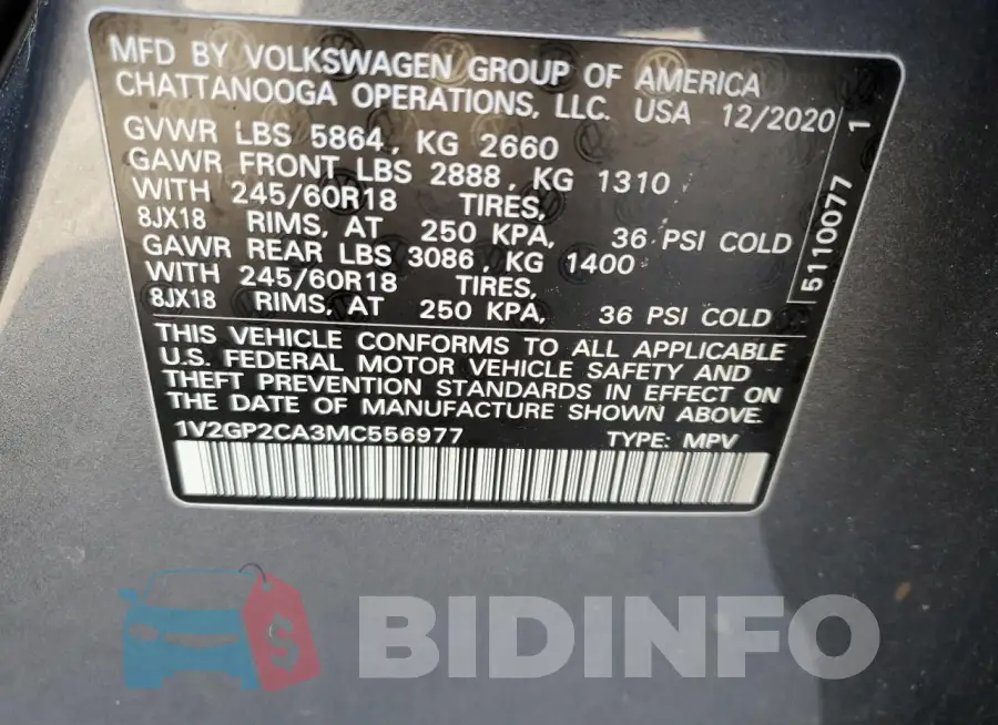 1V2GP2CA3MC556977 Photo# 13