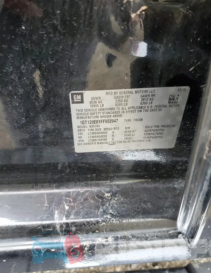1GT120E81FF592947 Photo# 13