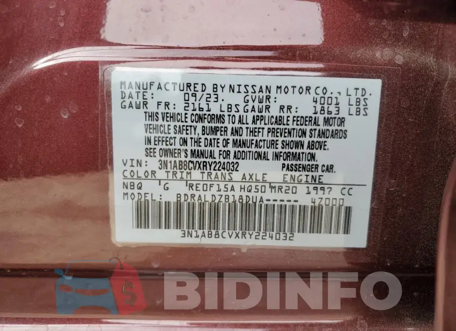 3N1AB8CVXRY224032 Photo# 12