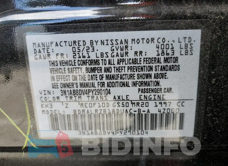3N1AB8DV4PY290104 Photo# 12