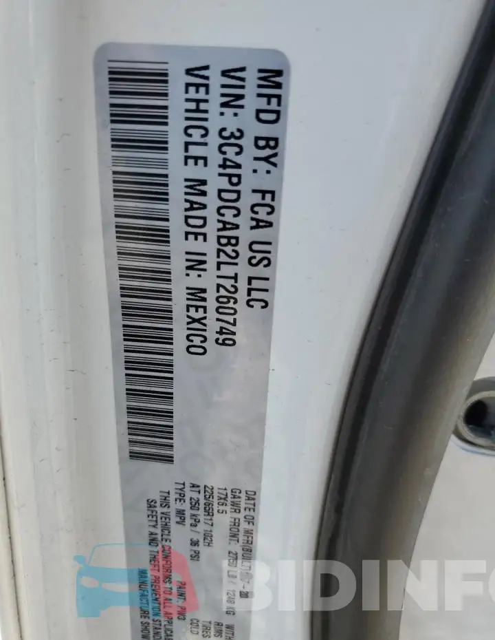 3C4PDCAB2LT260749 Photo# 13