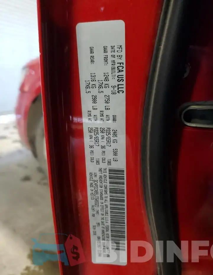3C4PDCAB9JT509321 Photo# 12