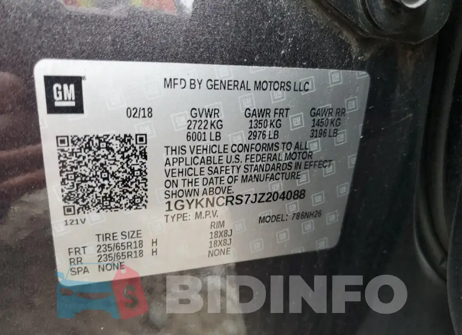 1GYKNCRS7JZ204088 Photo# 13