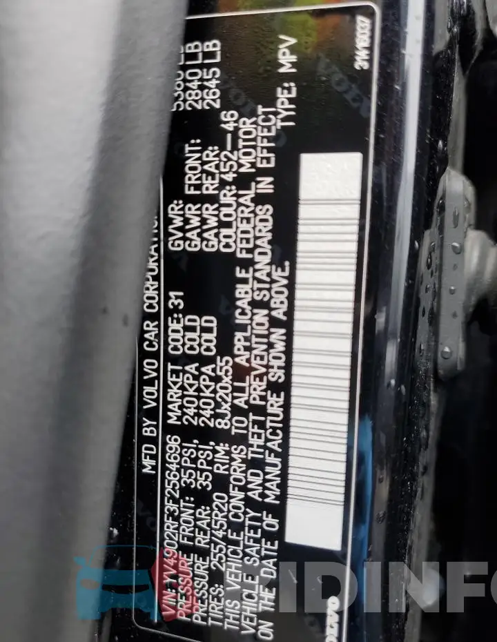 YV4902RF3F2564696 Photo# 12