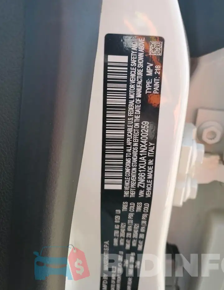 ZN661XUA1NX400259 Photo# 12