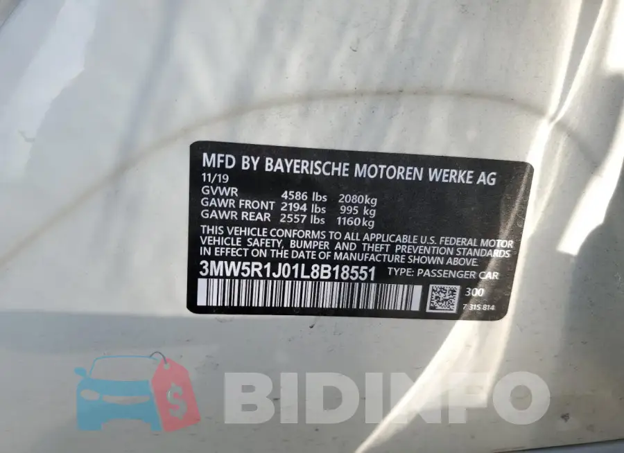 3MW5R1J01L8B18551 Photo# 12