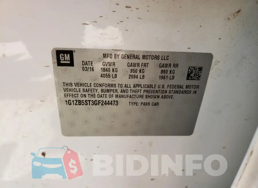 1G1ZB5ST3GF244473 Photo# 12