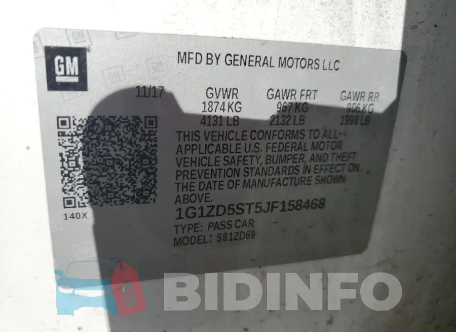 1G1ZD5ST5JF158468 Photo# 12