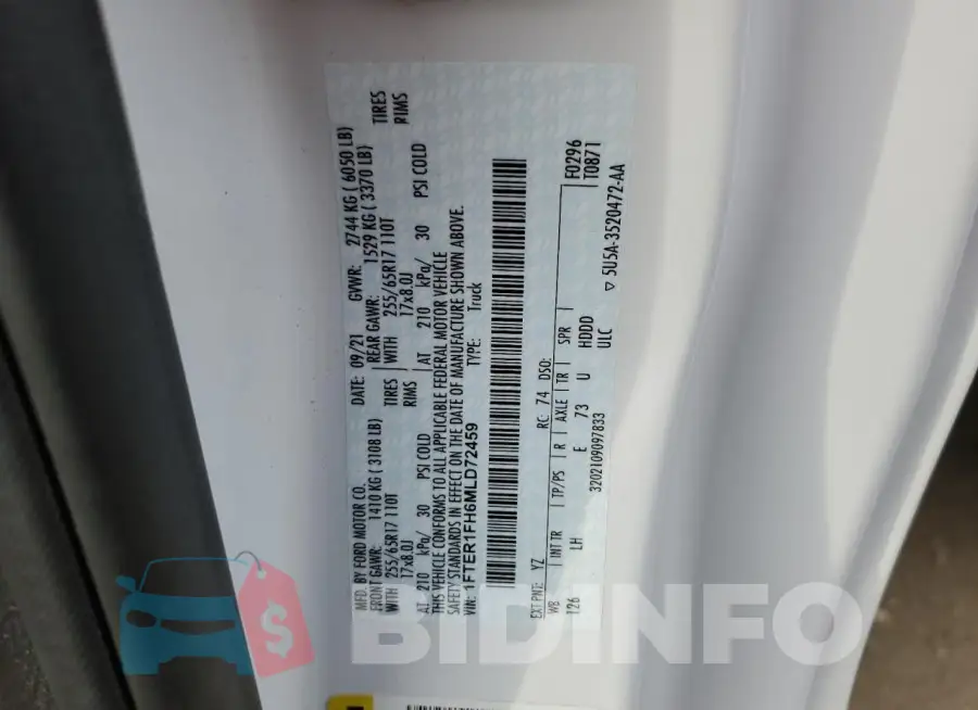 1FTER1FH6MLD72459 Photo# 12