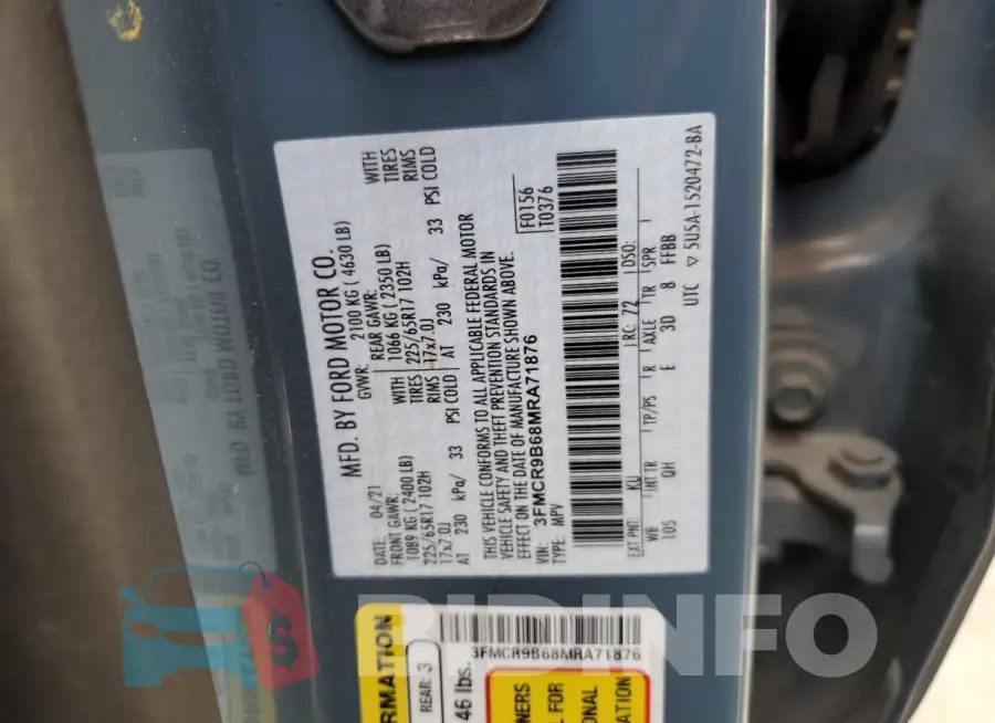 3FMCR9B68MRA71876 Photo# 12