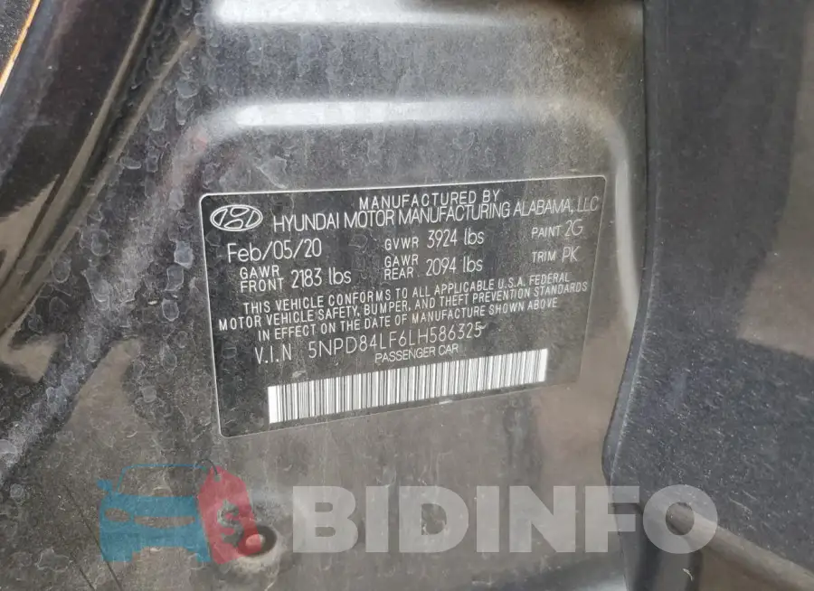5NPD84LF6LH586325 Photo# 12